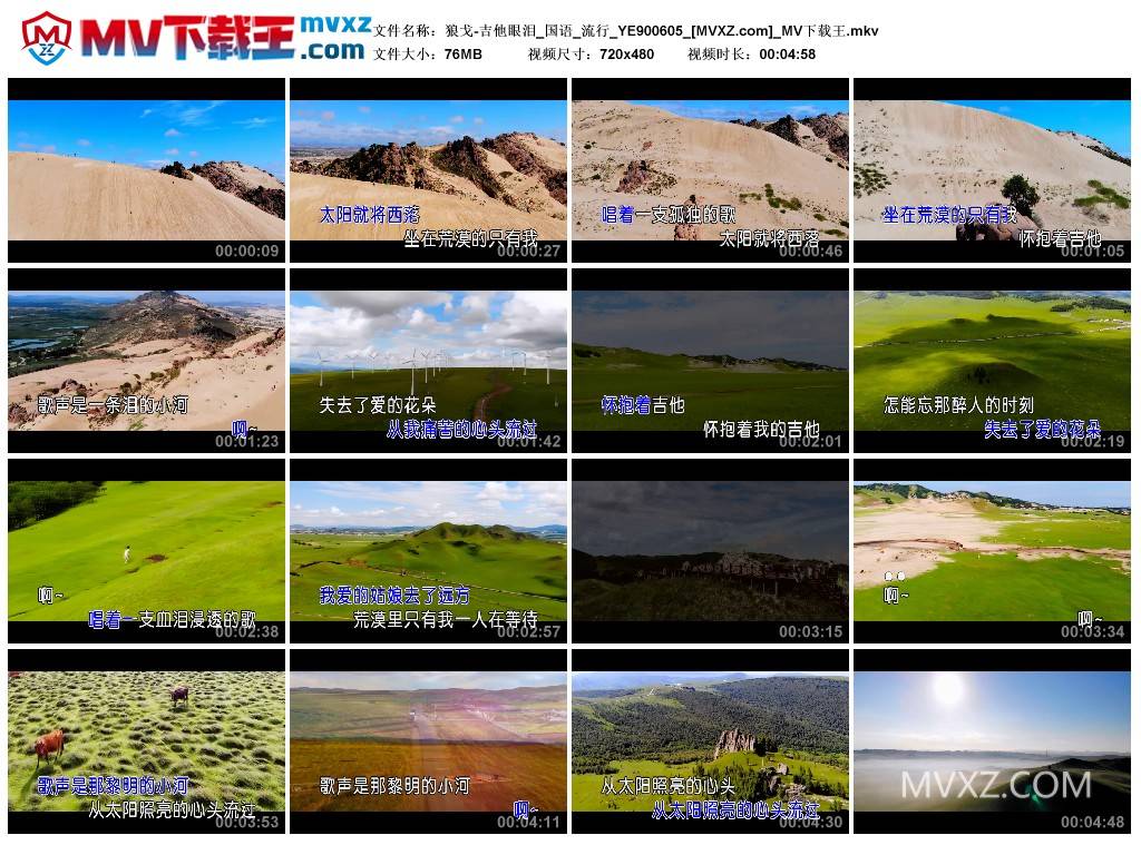 狼戈-吉他眼泪_国语_流行_YE900605